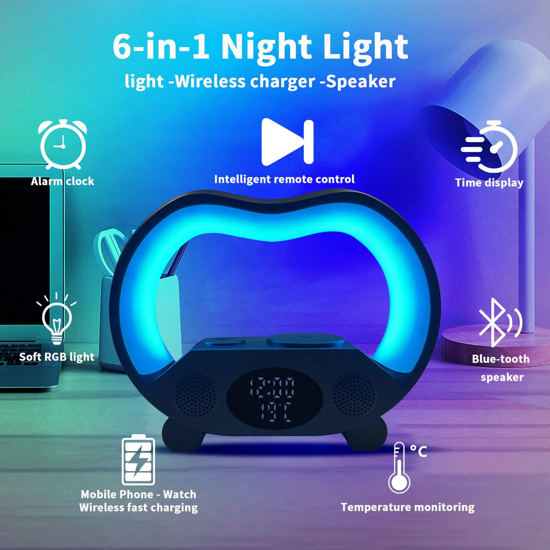 ZenGlow 6-in-1 Wireless Dock