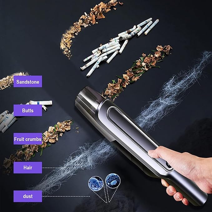 Handheld  USB Rechargeable DustDart – Precision Vacuum Cleaner